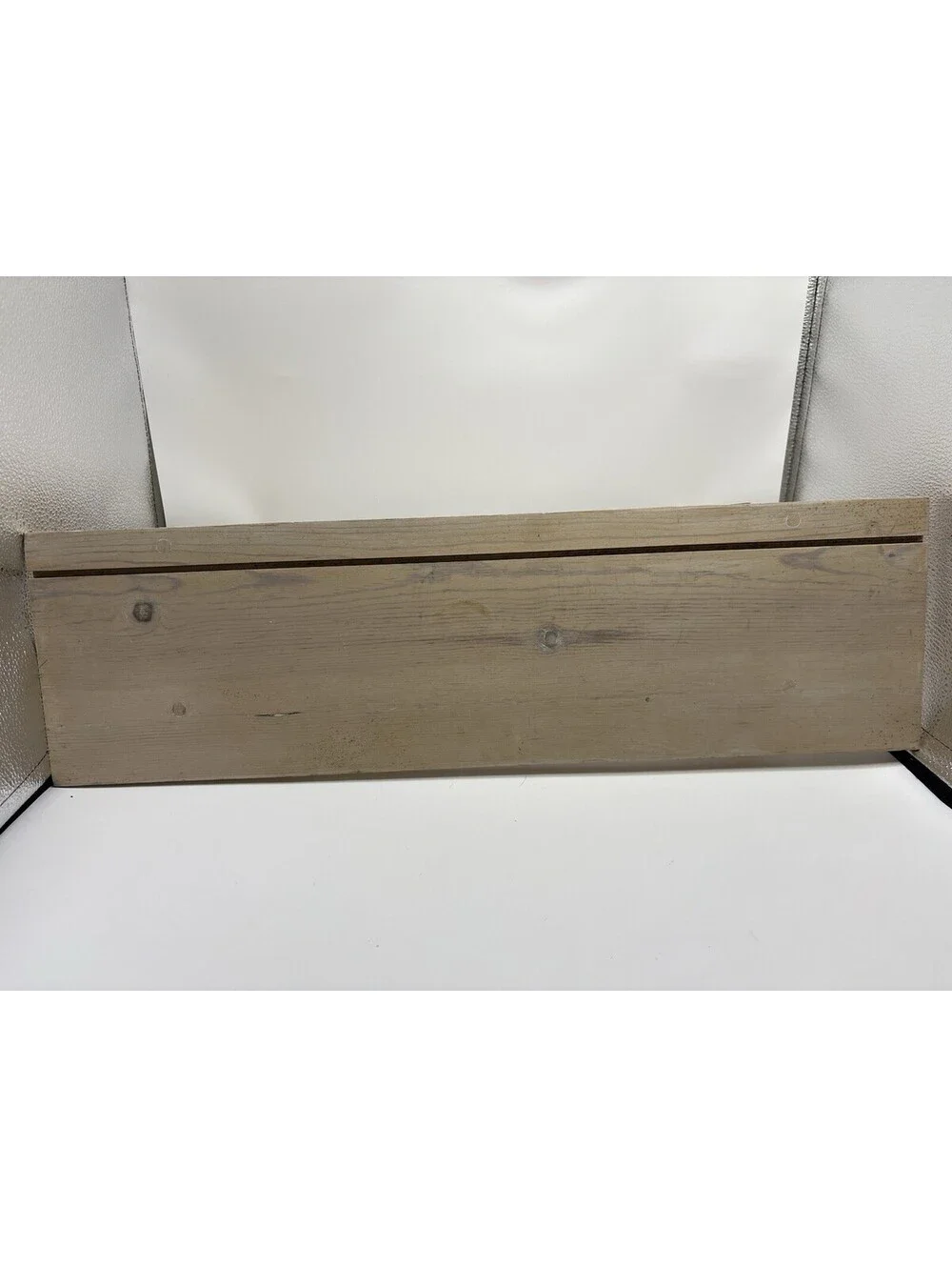 Vintage Handpainted Shelf with Floral Design Cottage Core Decor 24”